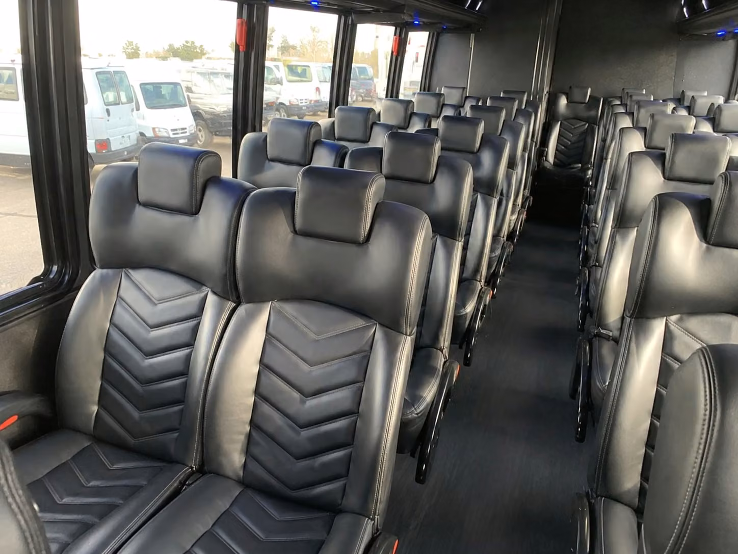 15 passenger minibus interior