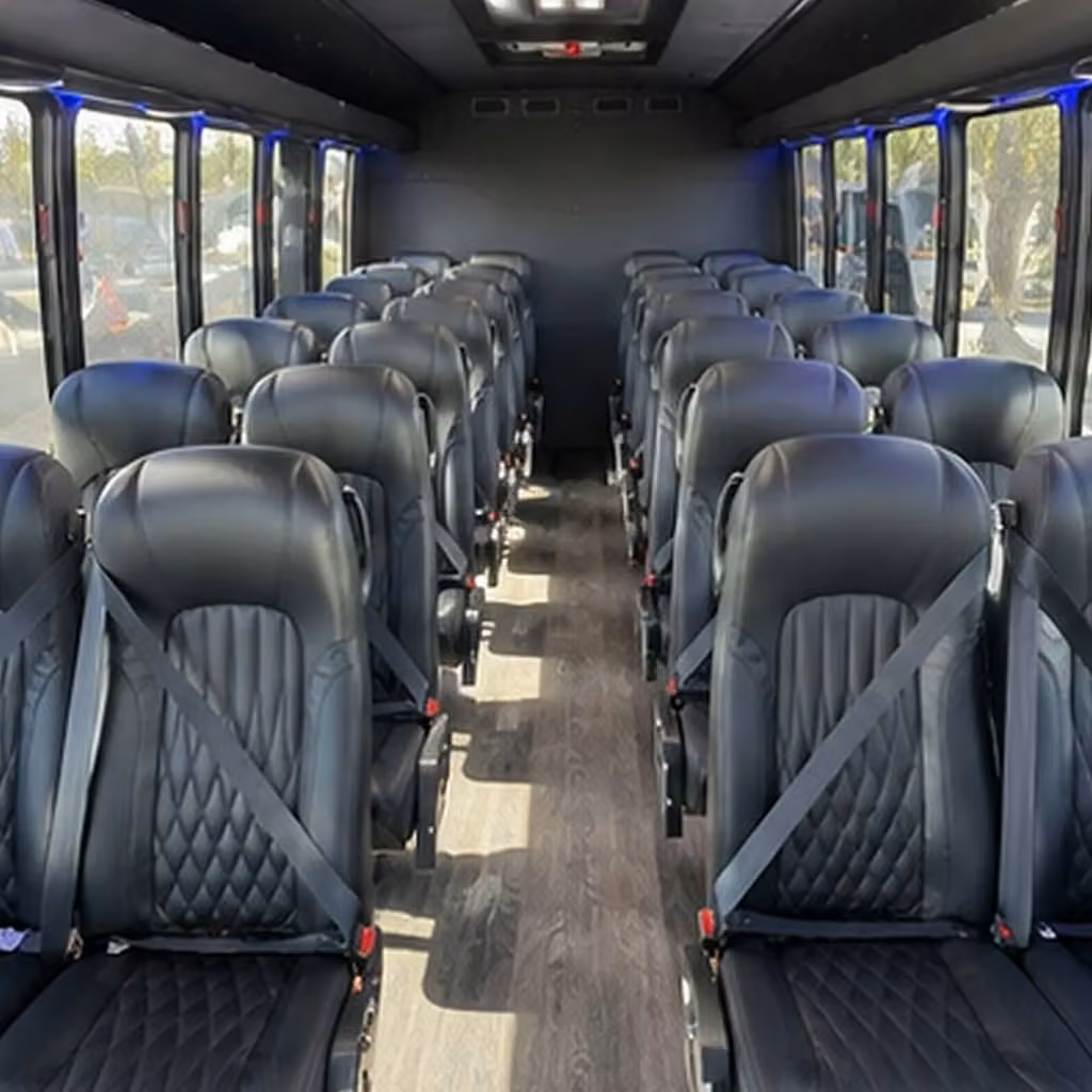 25 passenger minibus interior