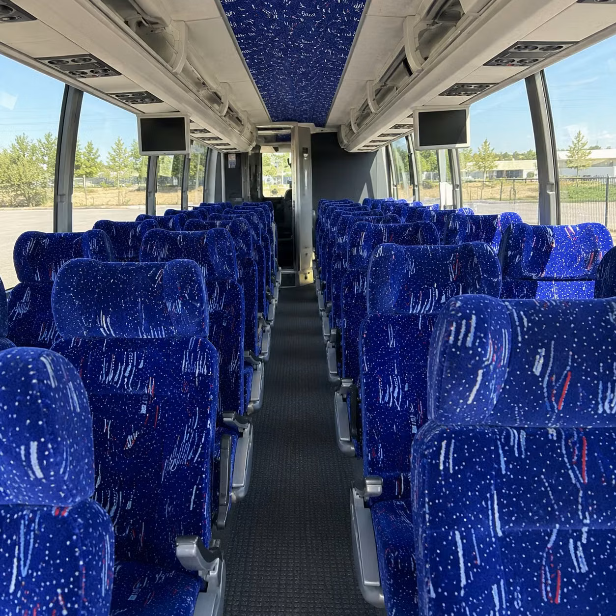 santa maria charter bus interior