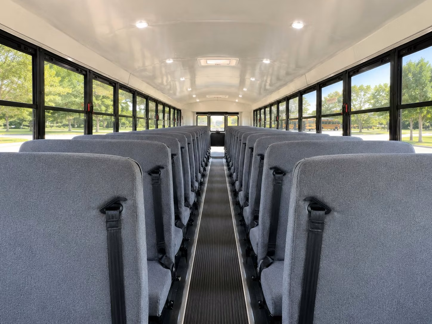 school bus inside